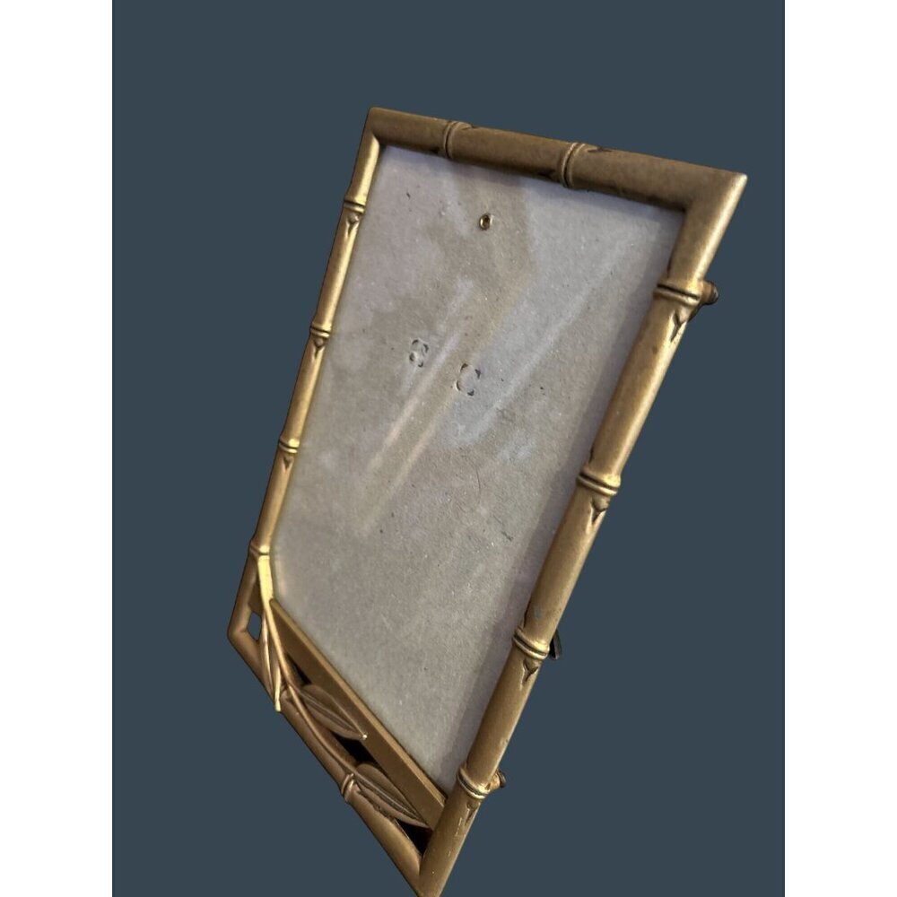 ELSA L, Inc. Gold Bamboo-Style Picture Frame With Leaf Detail & Easel Backing - Picture 2 of 8